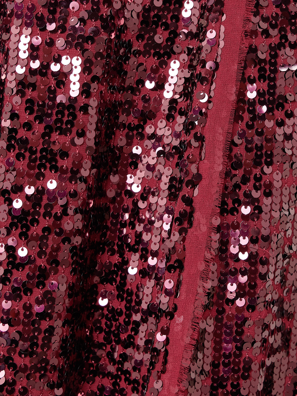Erdem Frayed Sequined Crepe De Chine Midi Skirt In Red