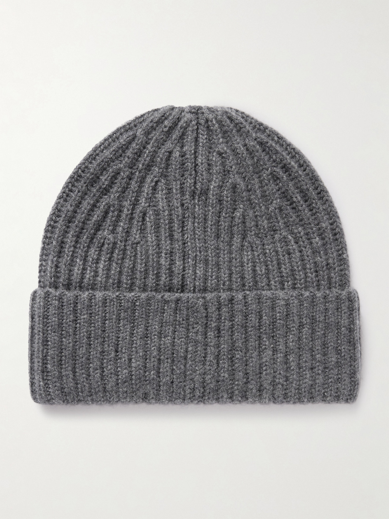 Lisa Yang Martigny Ribbed Cashmere Beanie In Gray