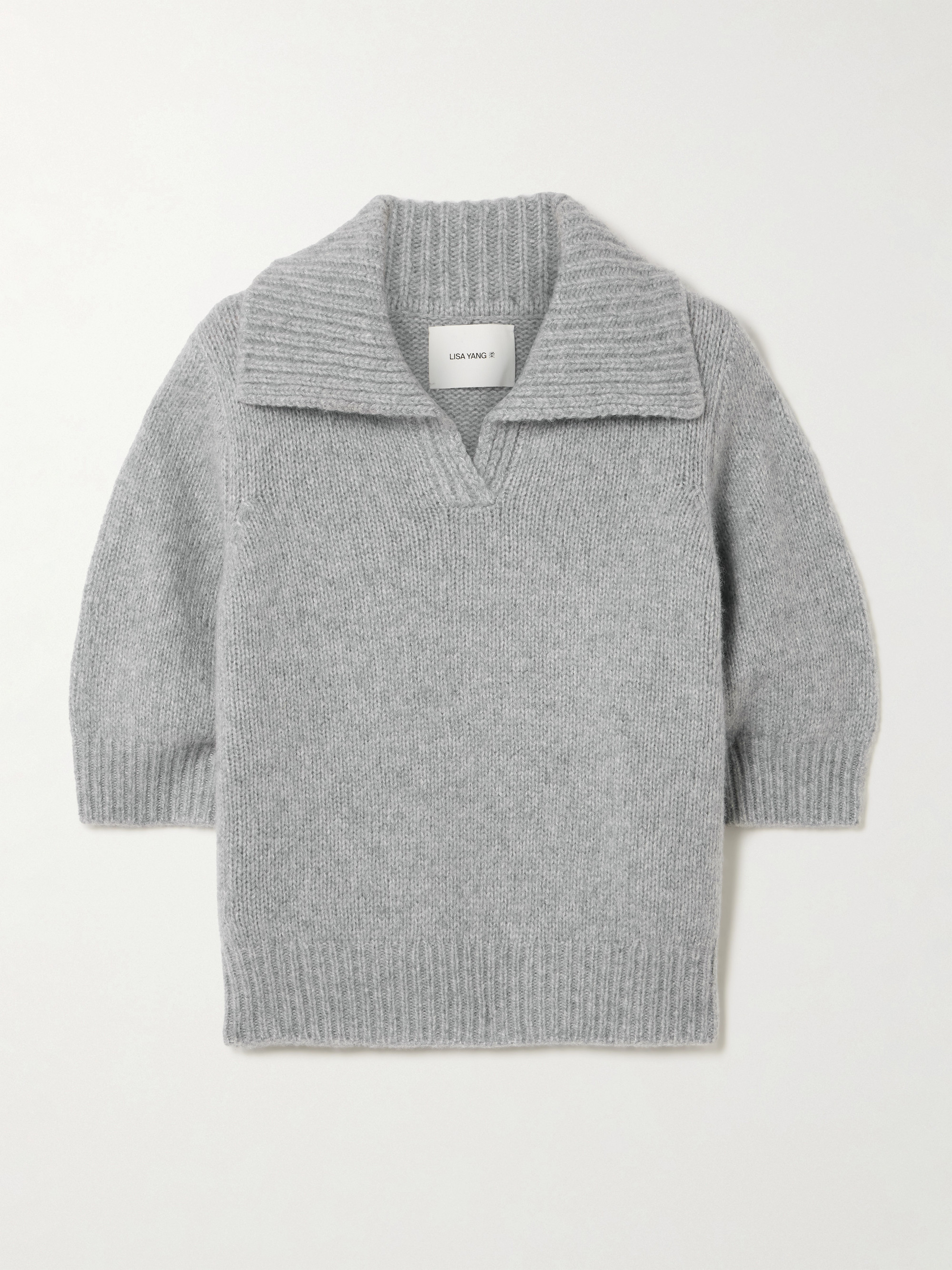 LISA YANG - Lailai cashmere and silk-blend polo sweater | Plush