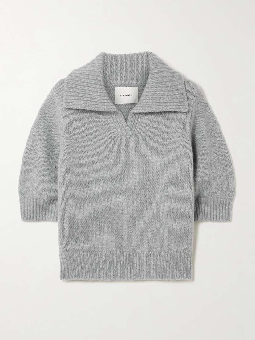 Lisa Yang Lailai Cashmere And Silk-blend Polo Sweater