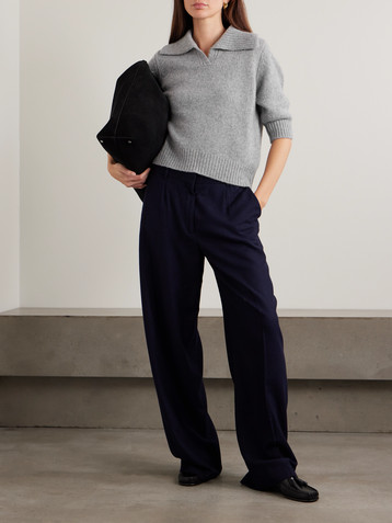 LISA YANG - Lailai cashmere and silk-blend polo sweater | Plush