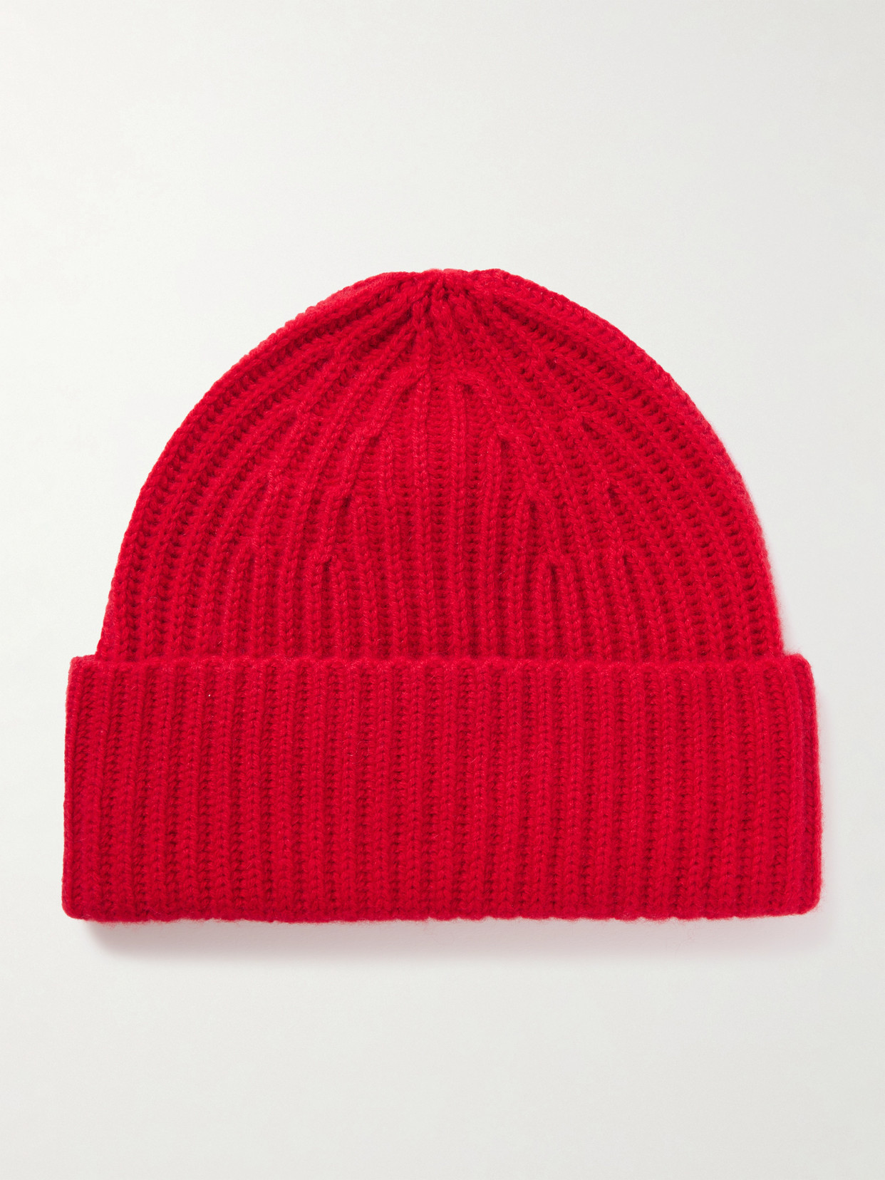 Lisa Yang Martigny Ribbed Cashmere Beanie In Red