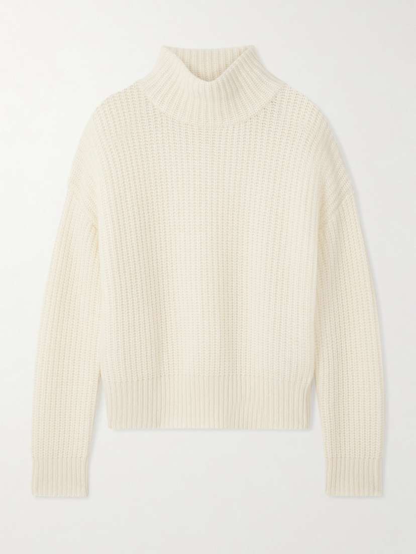 Lisa Yang Julina Ribbed Cashmere Turtleneck Sweater