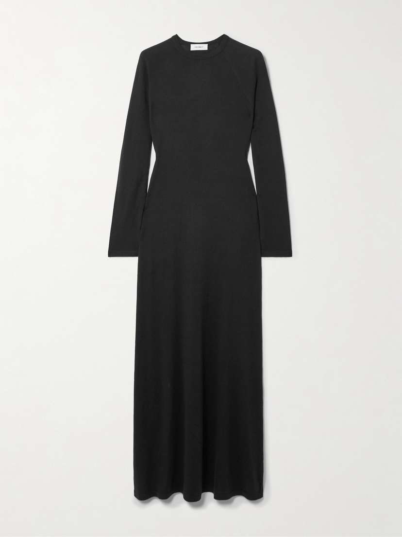 Lisa Yang Eliora Cotton And Cashmere-blend Maxi Dress