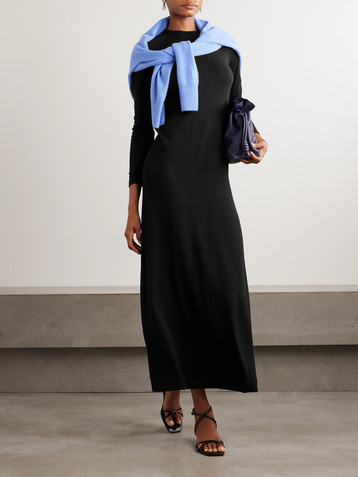 LISA YANG Eliora cotton and cashmere-blend maxi dress