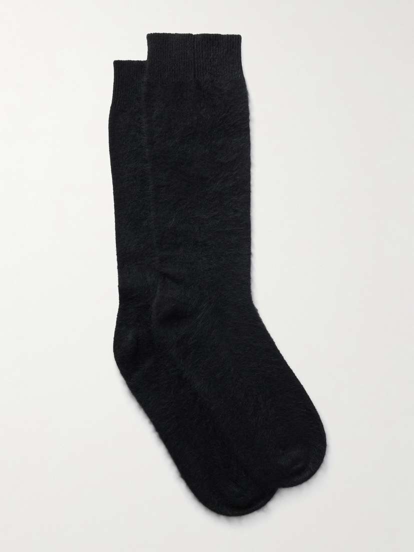 Lisa Yang Brushed-cashmere Socks