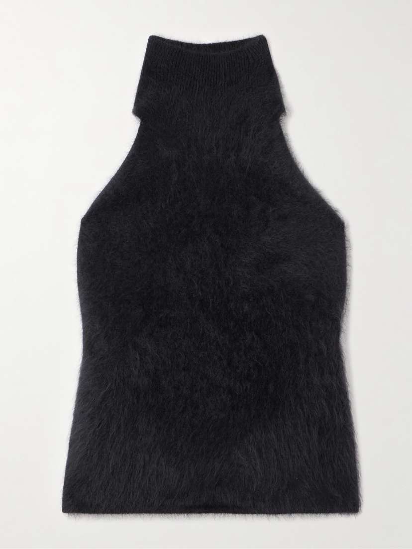 Lisa Yang Leya Brushed-cashmere Turtleneck Tank
