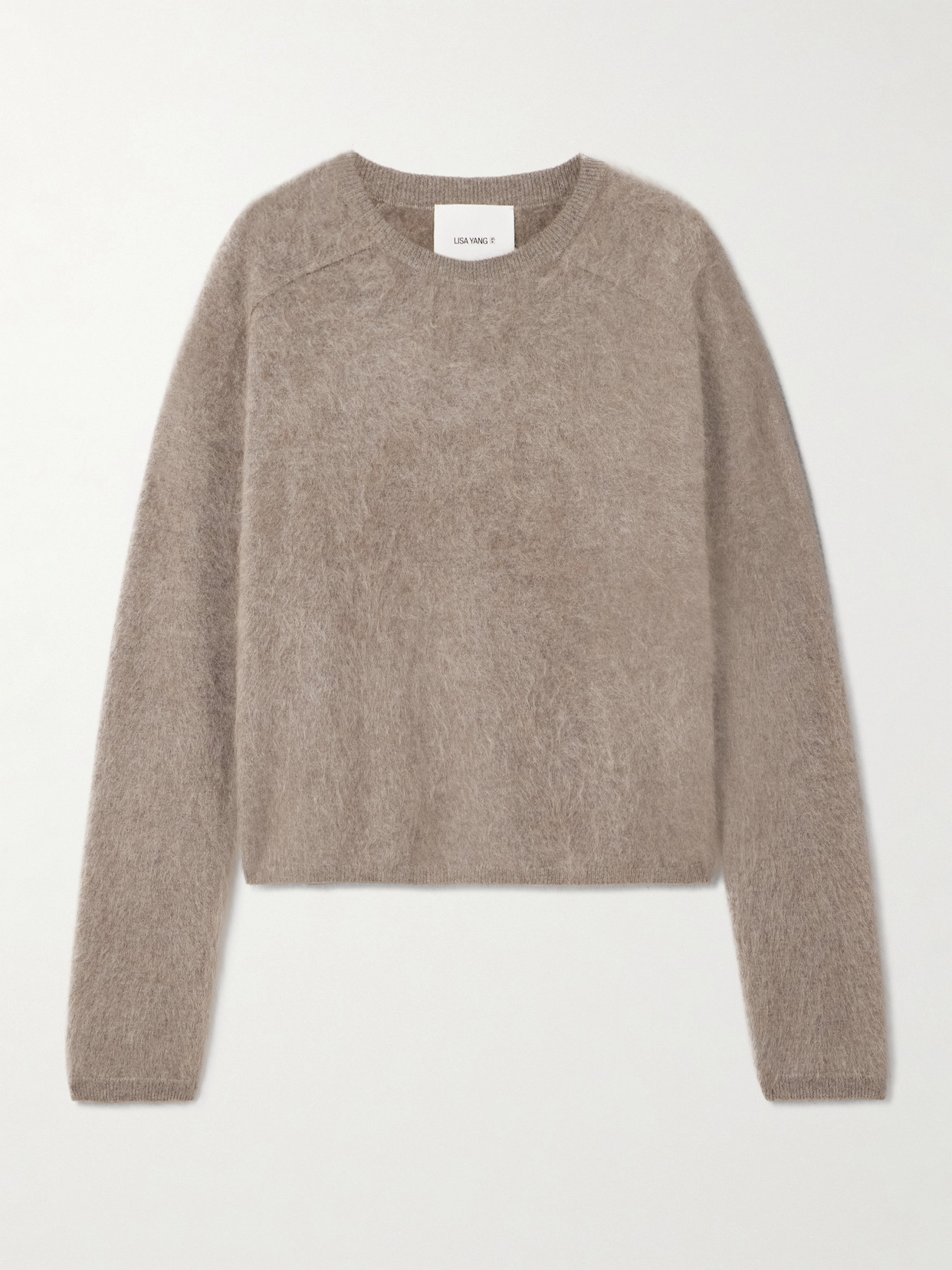 Lisa Yang Lexia Brushed-cashmere Sweater In Multi