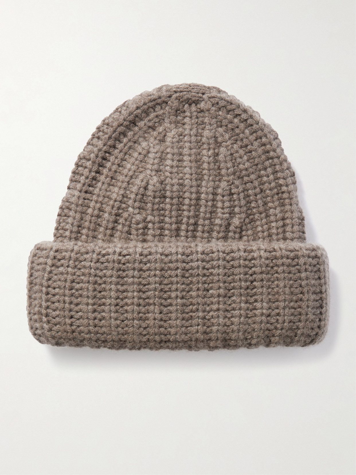 Lisa Yang Beatris Ribbed Cashmere Beanie In Brown