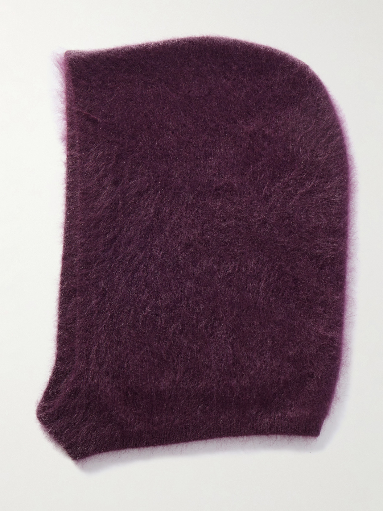 Lisa Yang Brushed-cashmere Balaclava In Purple