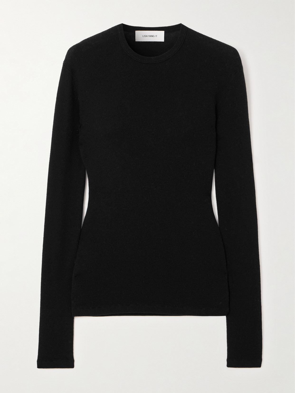 Lisa Yang Vivian Cotton And Cashmere-blend T-shirt In Black