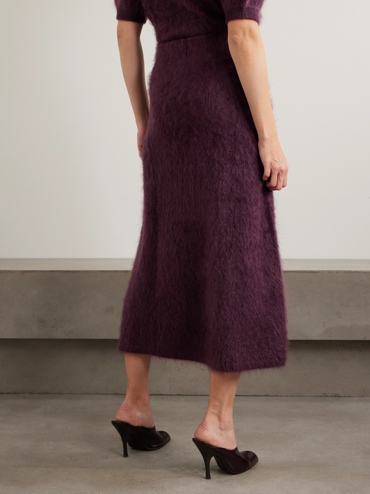 Asta Brushed-Cashmere Midi
