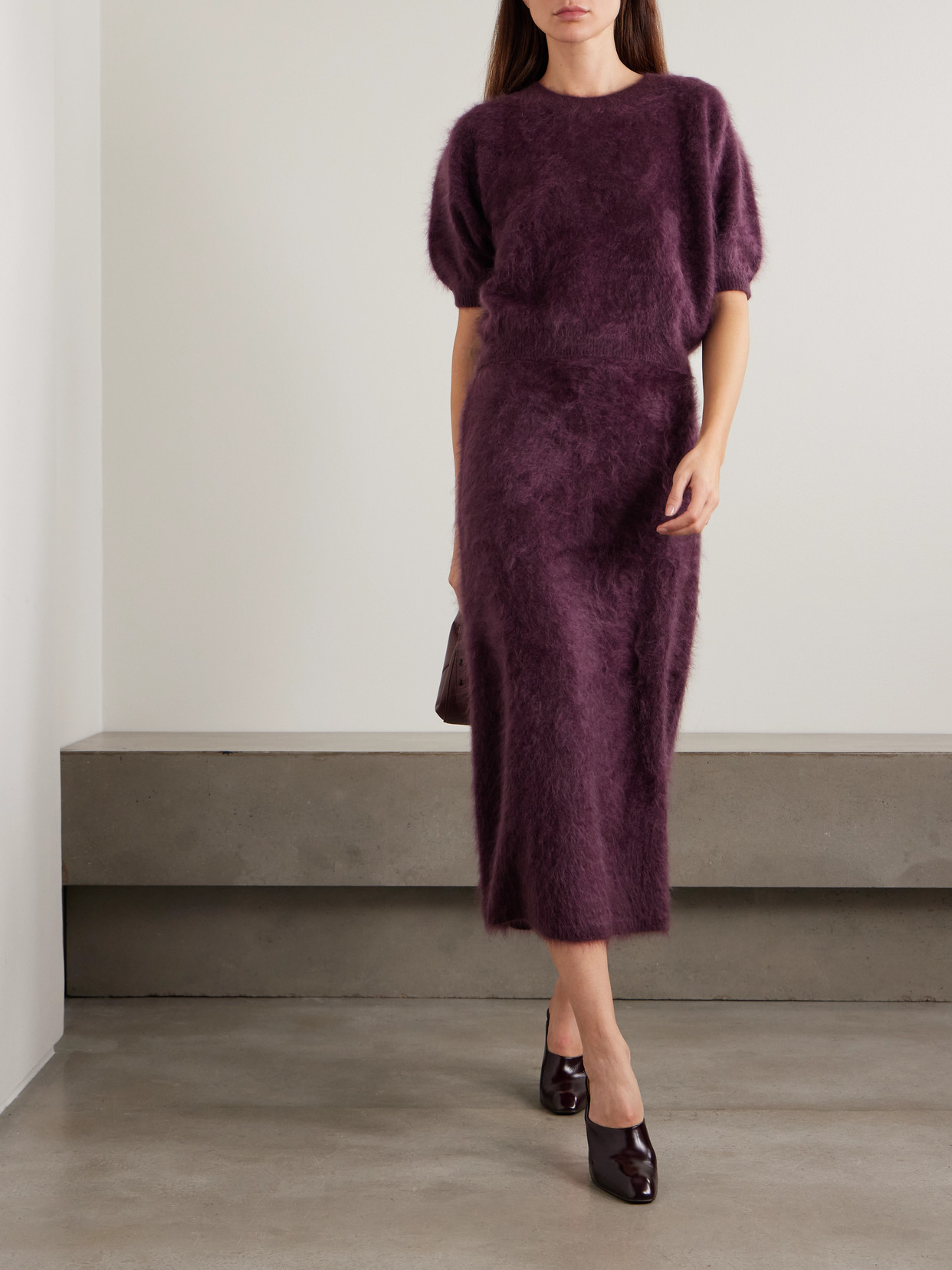 Asta Brushed-Cashmere Midi