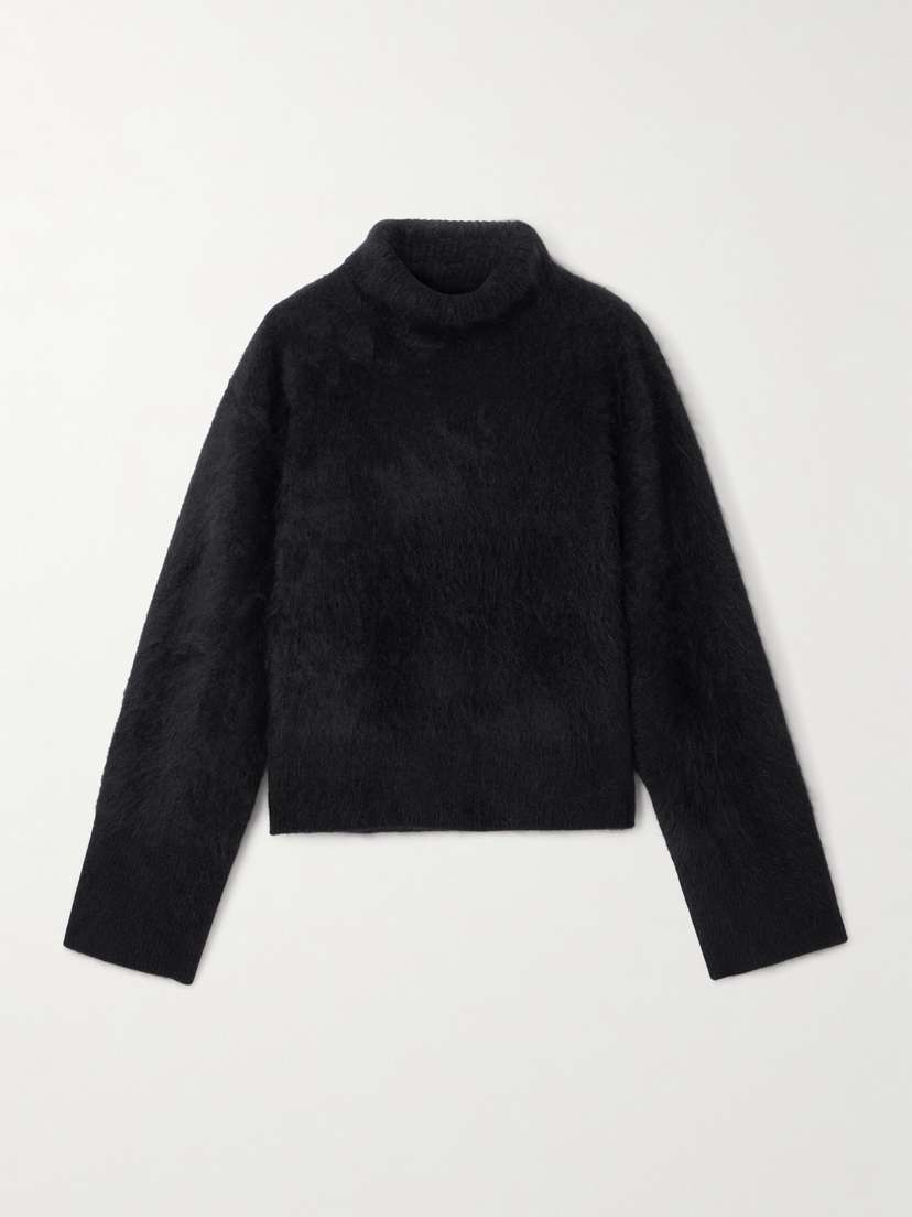 Lisa Yang Floren Brushed-cashmere Turtleneck Sweater