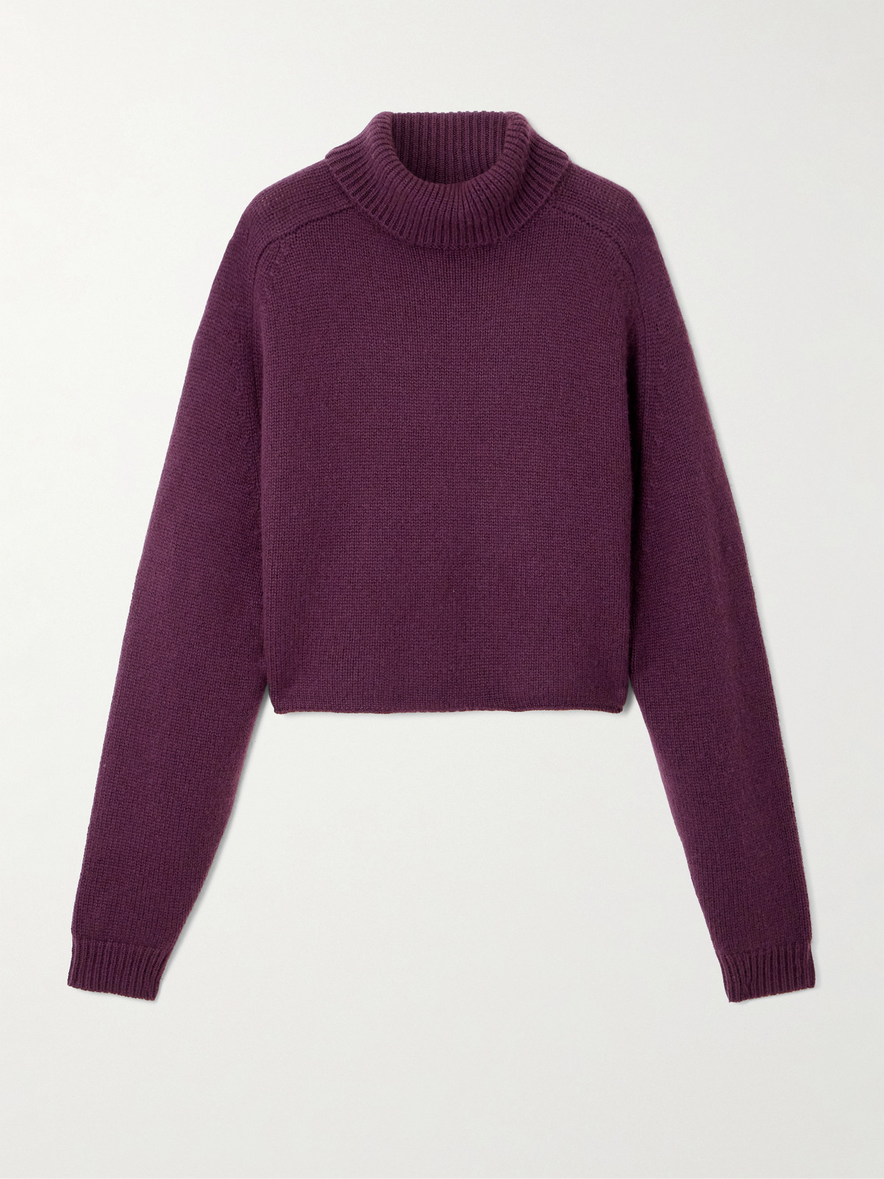 Lisa Yang Cathie Cropped Cashmere Turtleneck Sweater In Multi