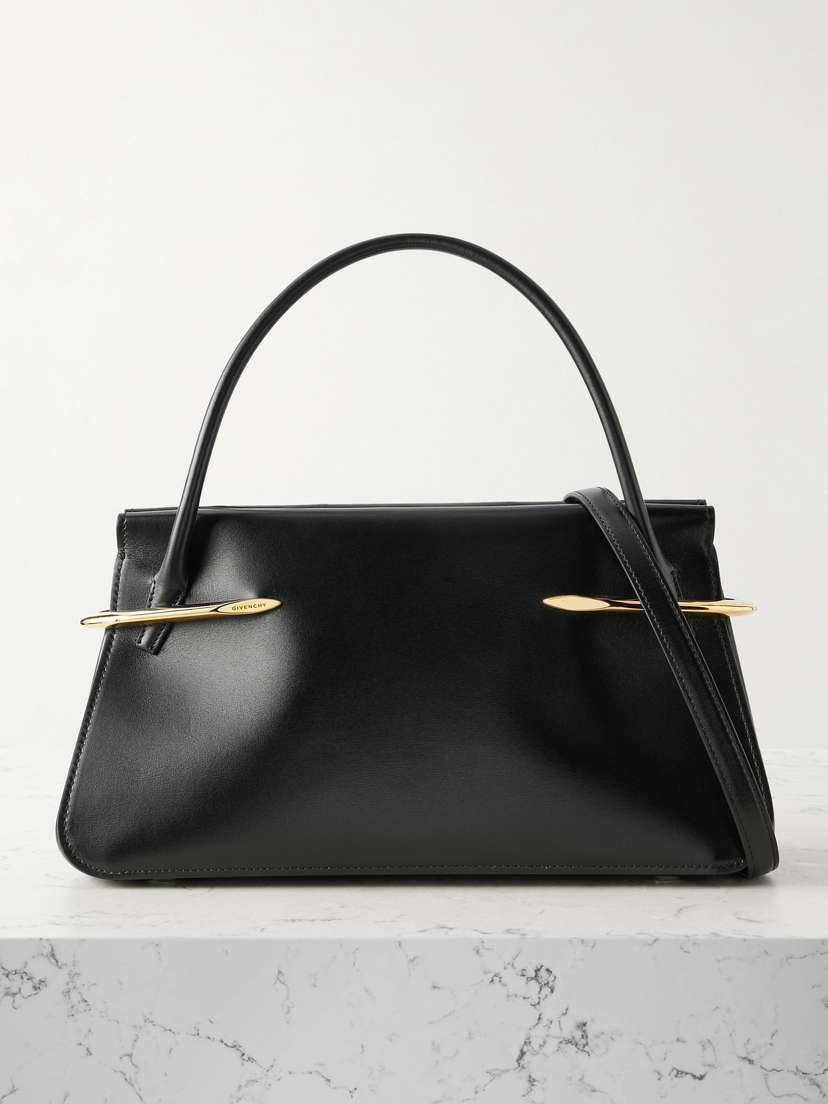 Givenchy Pinch Embellished Leather Shoulder Bag