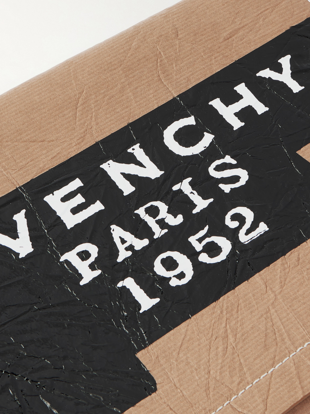 Givenchy Printed Leather Clutch In Neutral