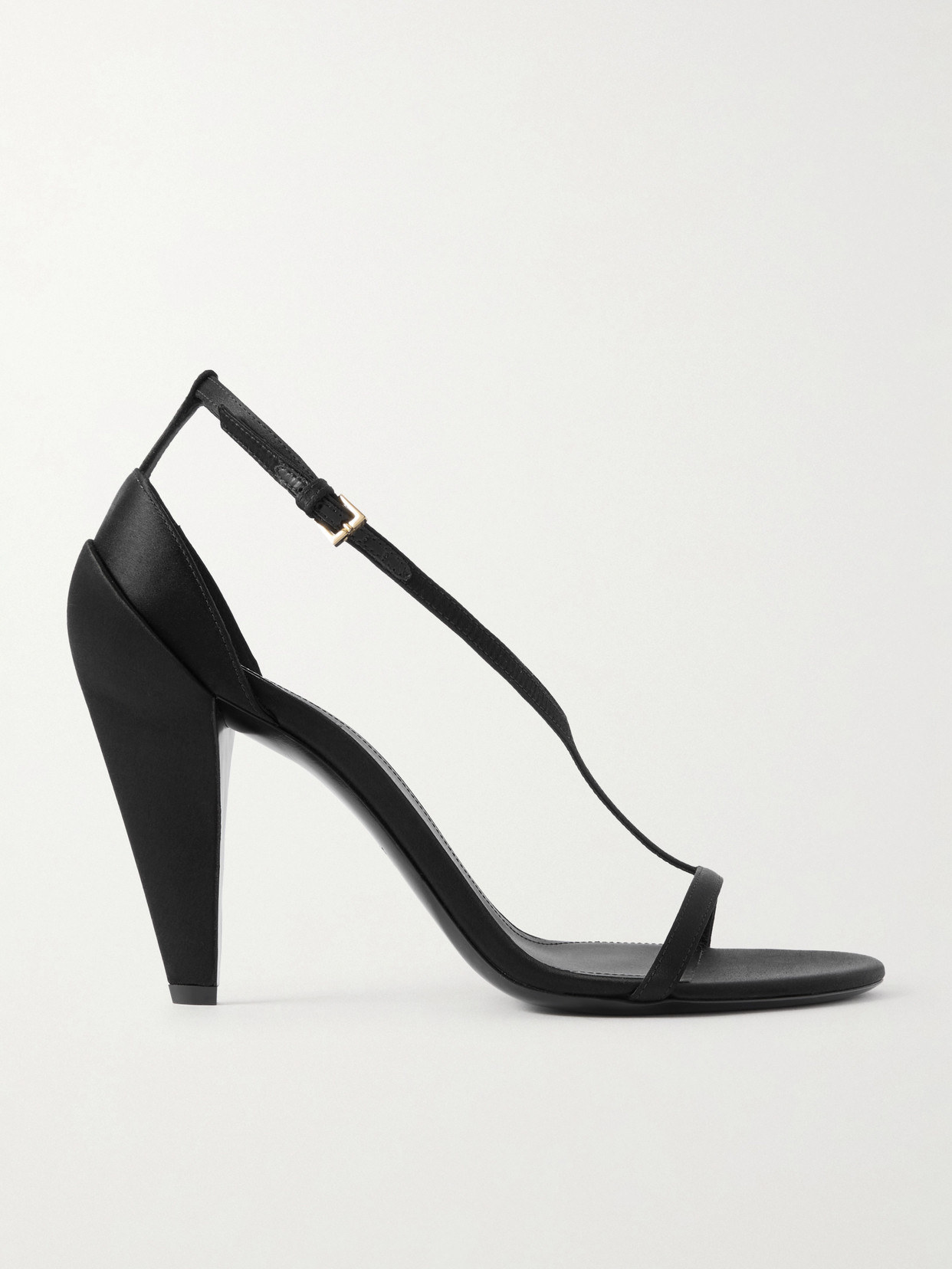 Givenchy Leather Naked Heeled Sandals 95 In Black