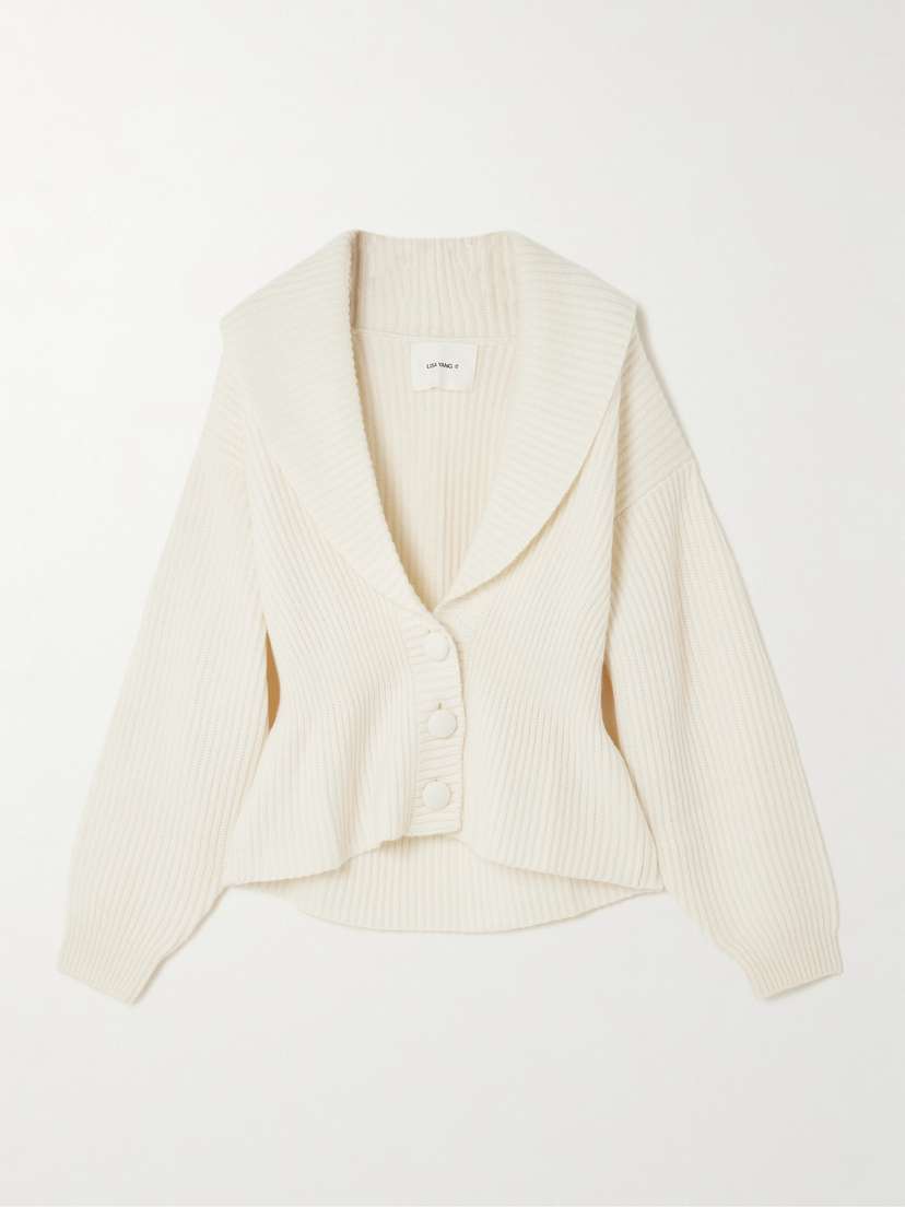 Lisa Yang Alessandra Ribbed Cashmere Cardigan