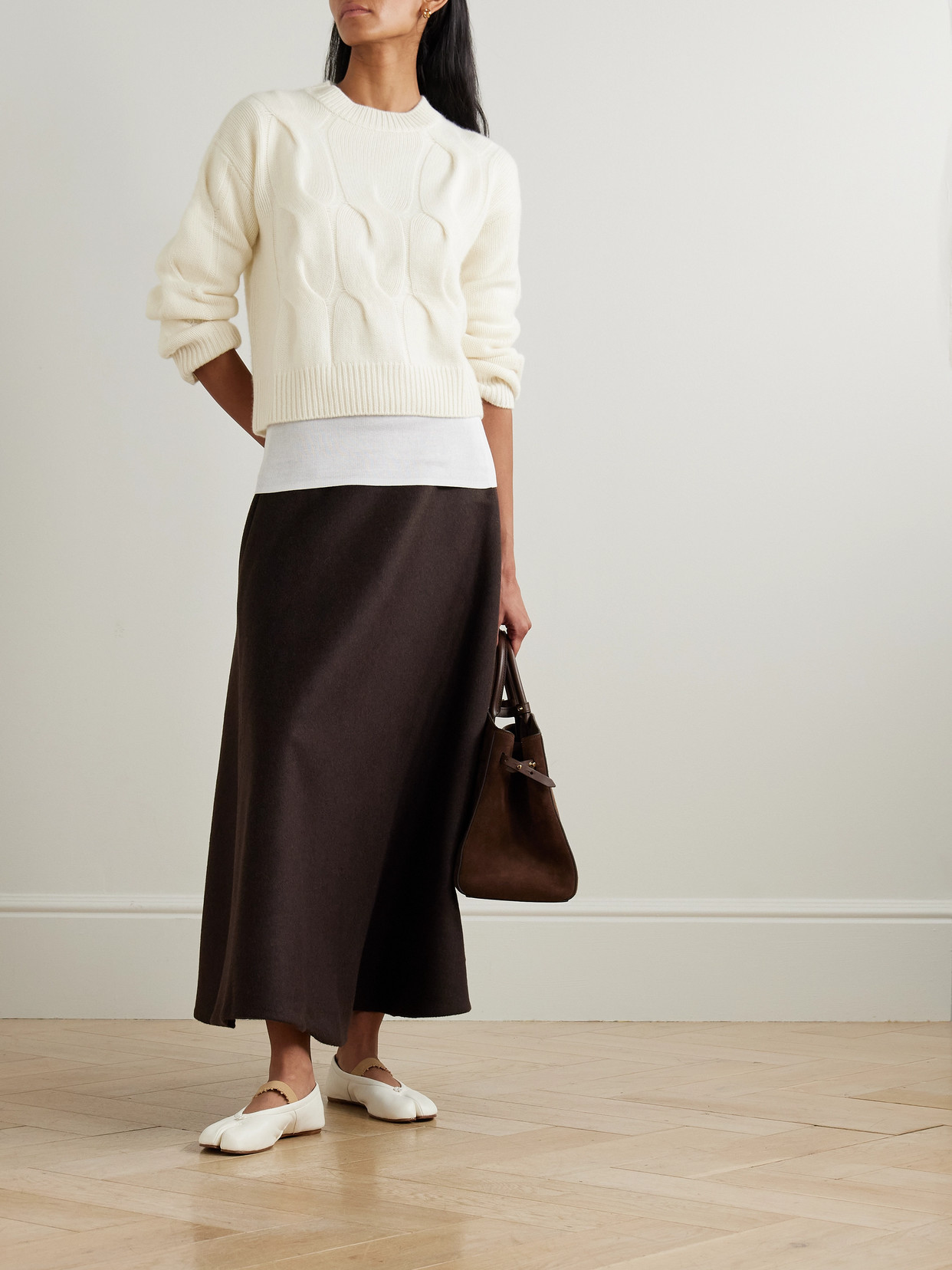 Sammie Cable-Knit Cashmere Sweater