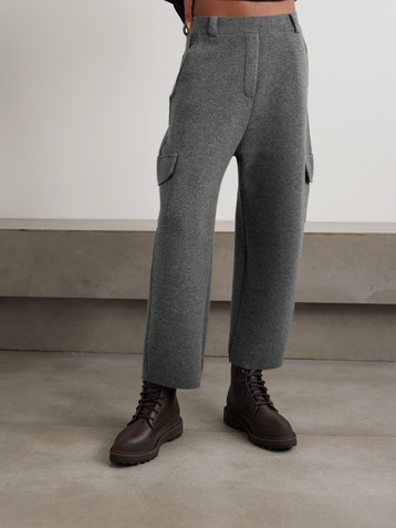 LISA YANG Azaria cashmere barrel-leg cargo pants