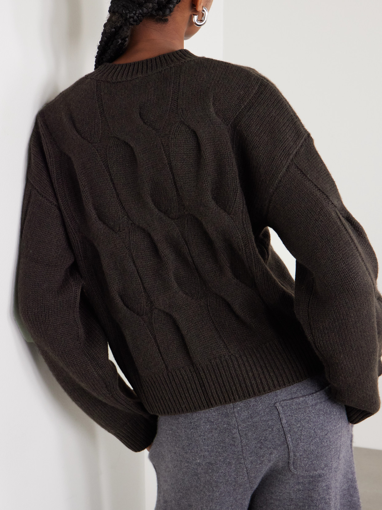 Sammie Cable-Knit Cashmere Sweater