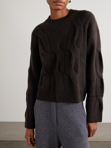 LISA YANG Sammie cable-knit cashmere sweater