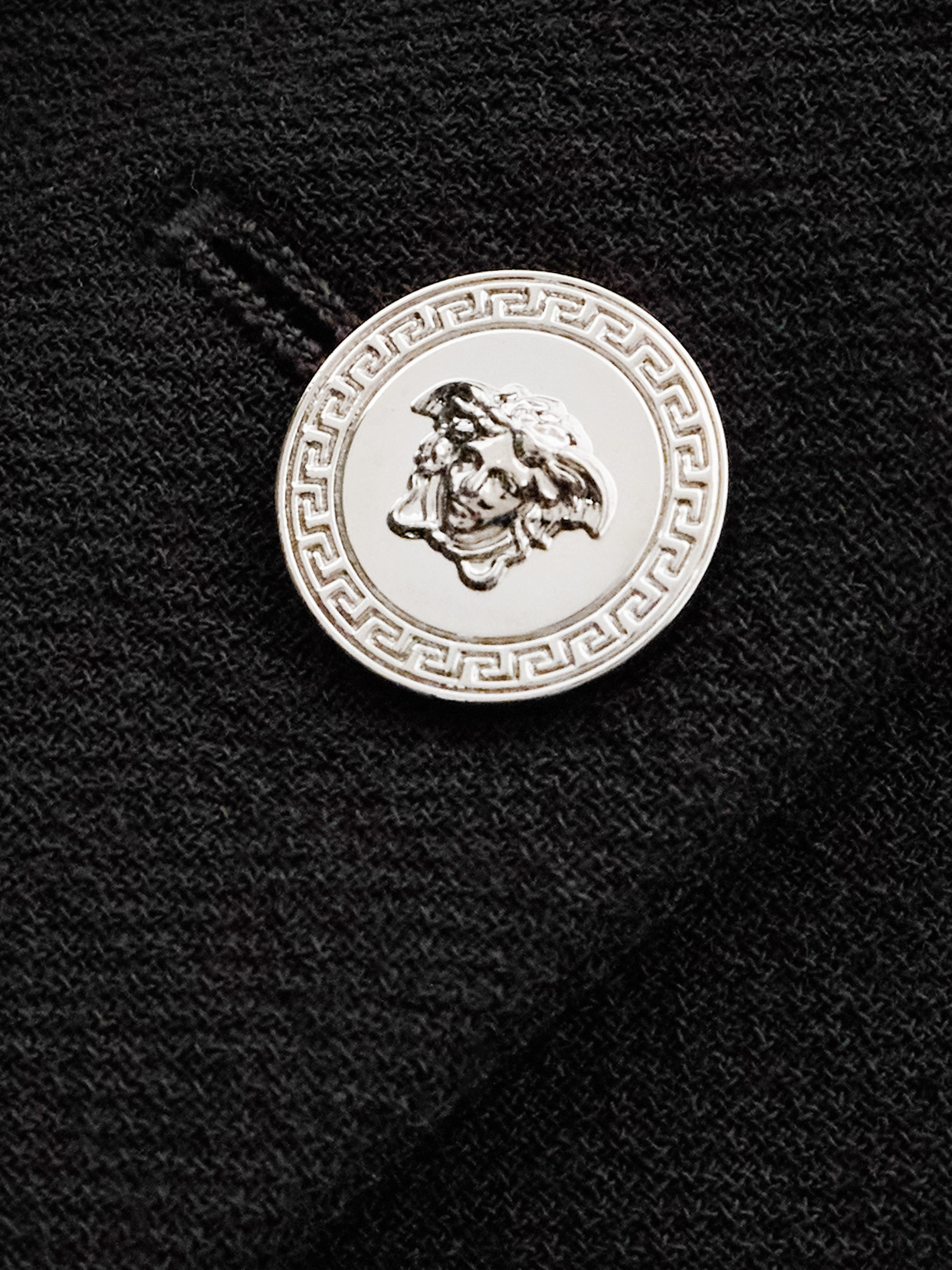 Versace Blazer Informal In Crepe Di Lana Light Weight In Multi