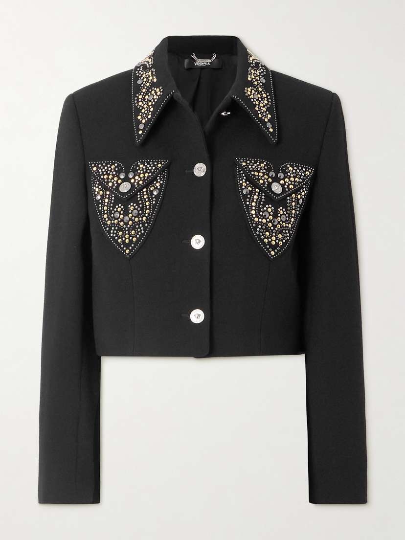 Versace Embellished Wool Jacket