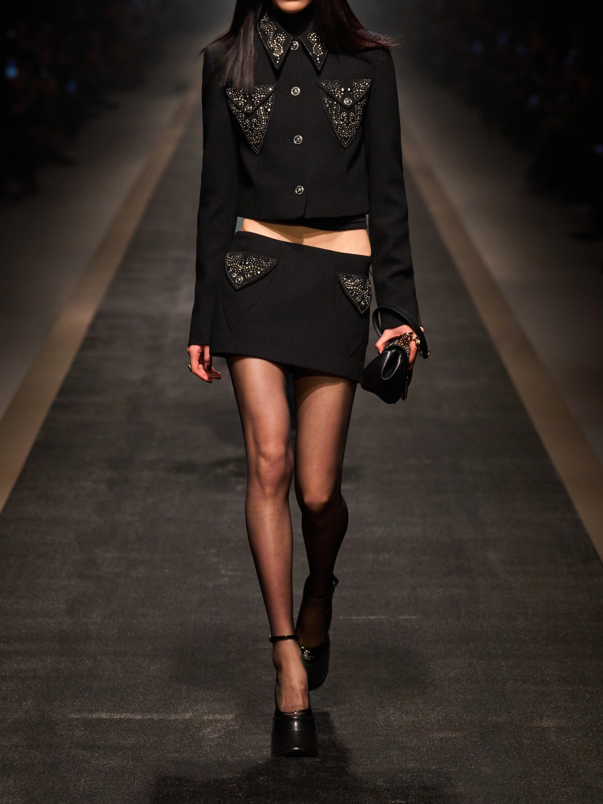 Versace Blazer Informal In Crepe Di Lana Light Weight In Multi