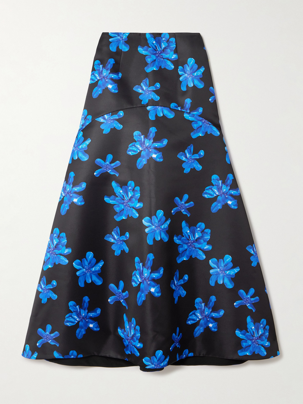 Emilia Wickstead Tamilla Floral-print Faille Maxi Skirt In Multi