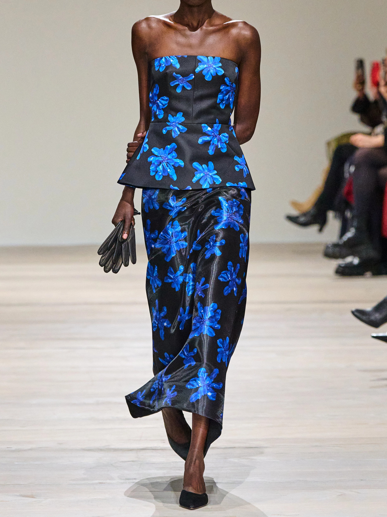 Emilia Wickstead Tamilla Floral-print Faille Maxi Skirt In Multi