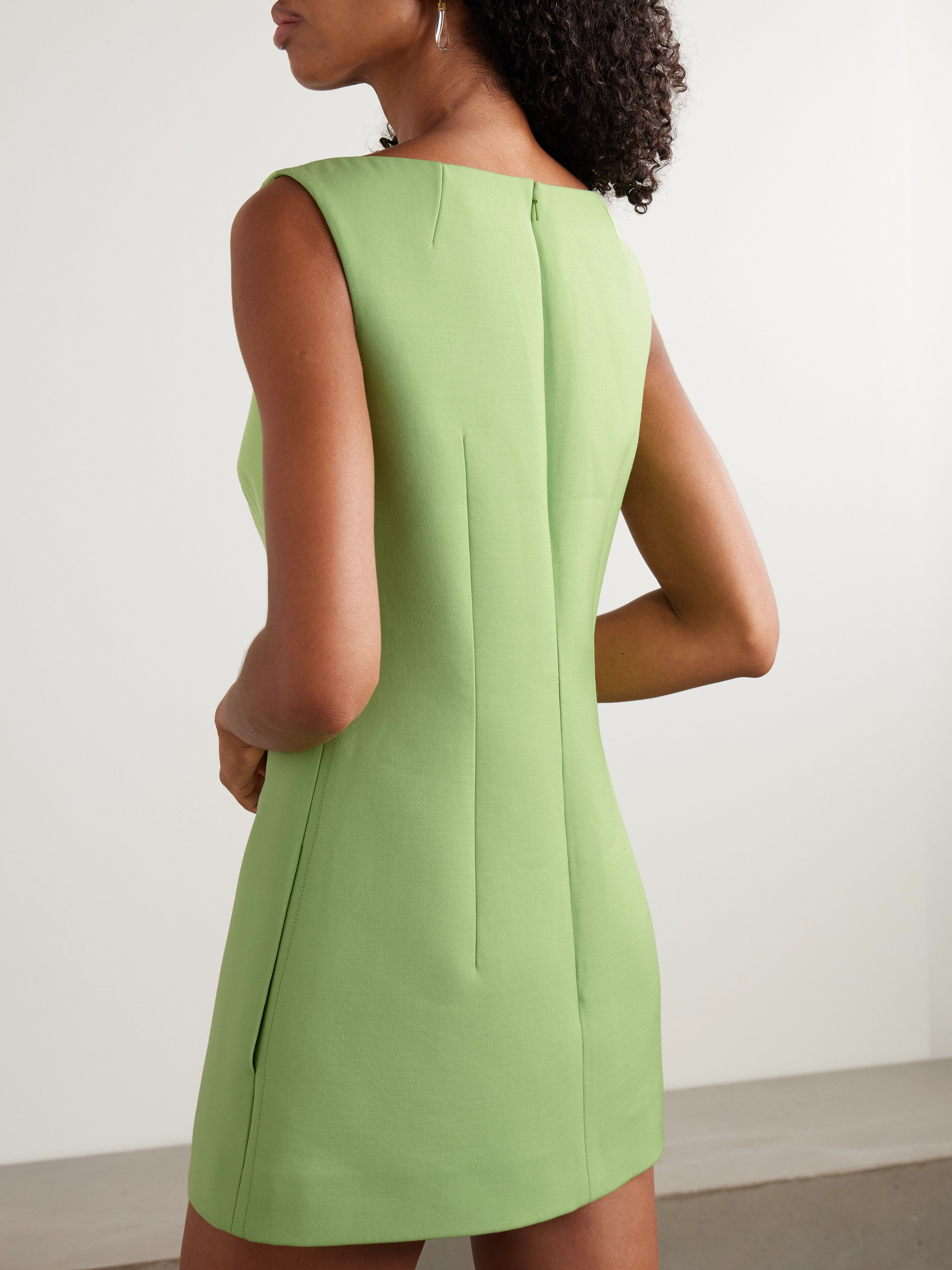 Emilia Wickstead Rifer wool-crepe mini dress
