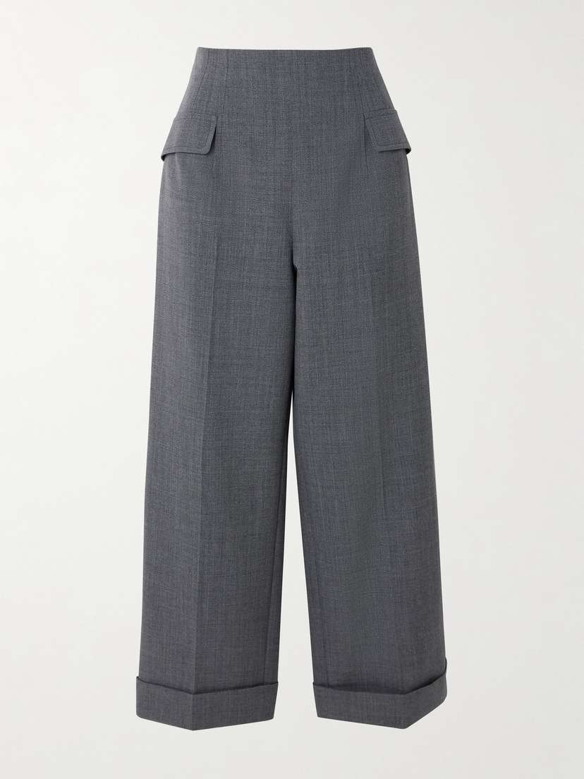 Emilia Wickstead Eimear Recycled-woven Wide-leg Pants
