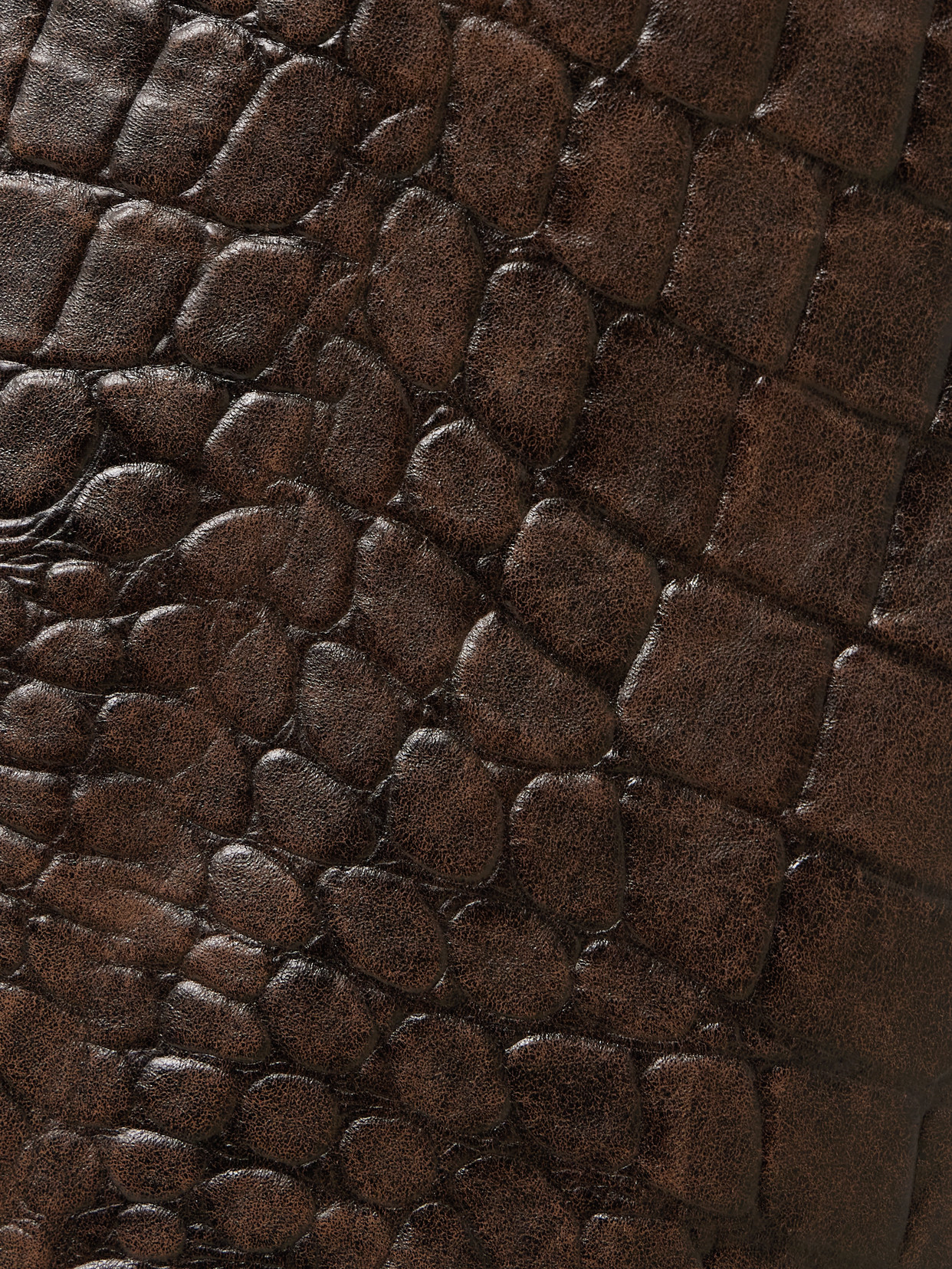 Emilia Wickstead Lorretta Croc-effect Leather Midi Skirt In Brown