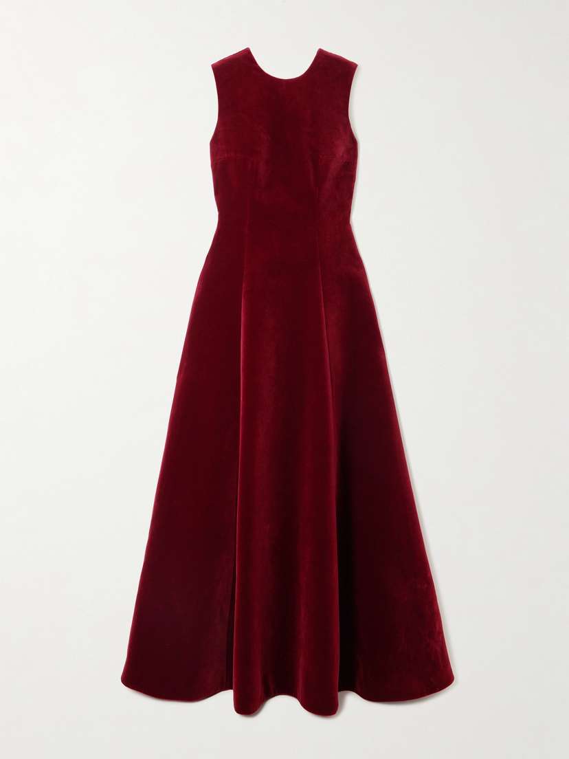 Emilia Wickstead Nodin Cotton-velvet Gown