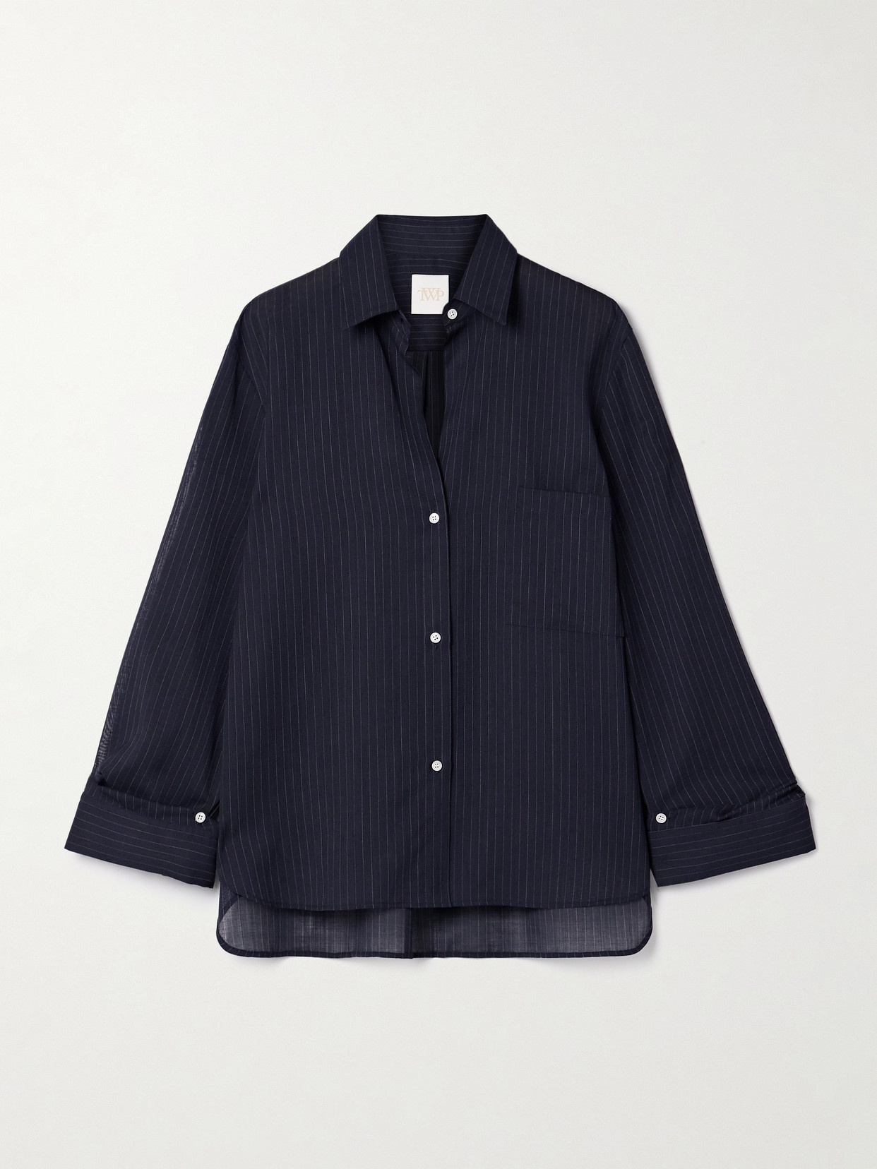 Twp Next Morning Pinstriped Cotton Shirt
