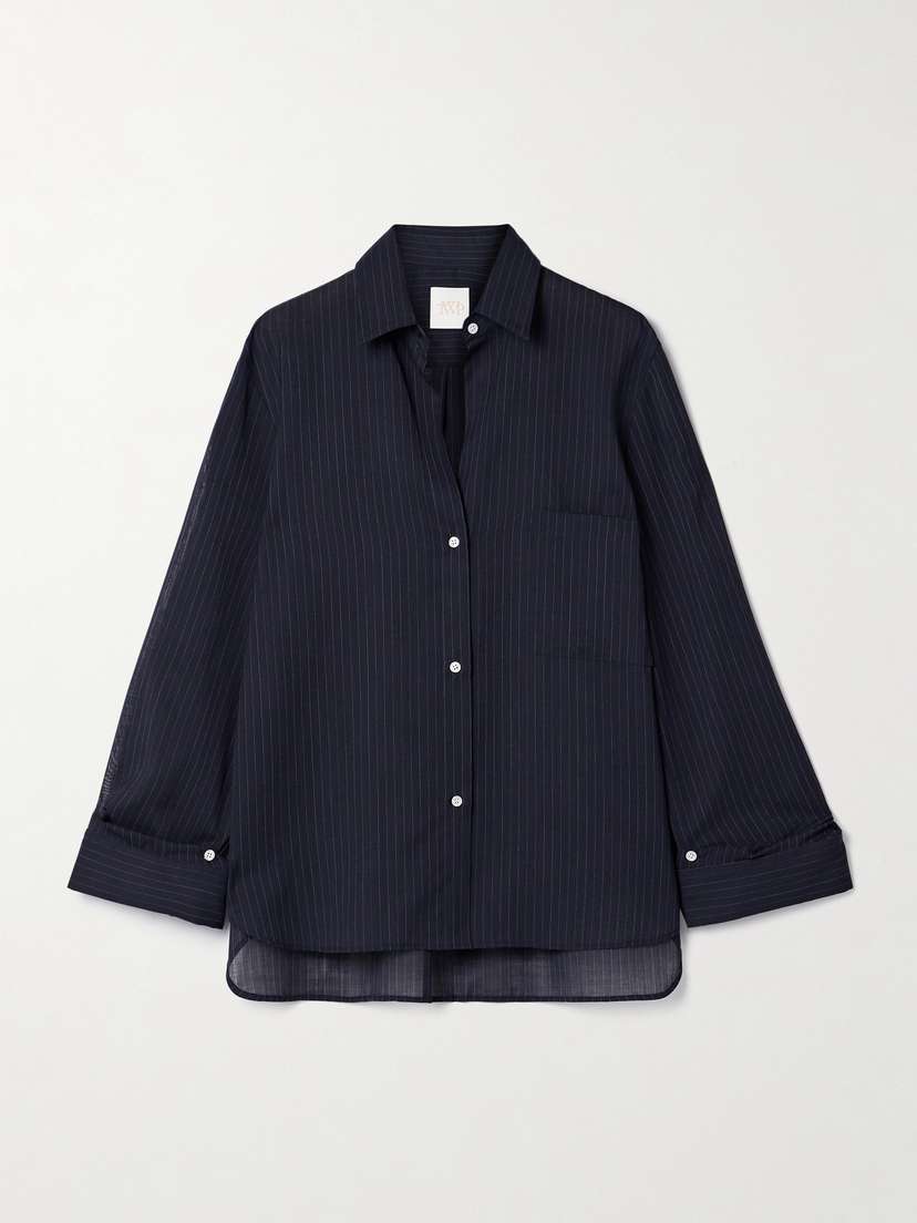 TWP Next Morning Pinstriped Cotton Shirt