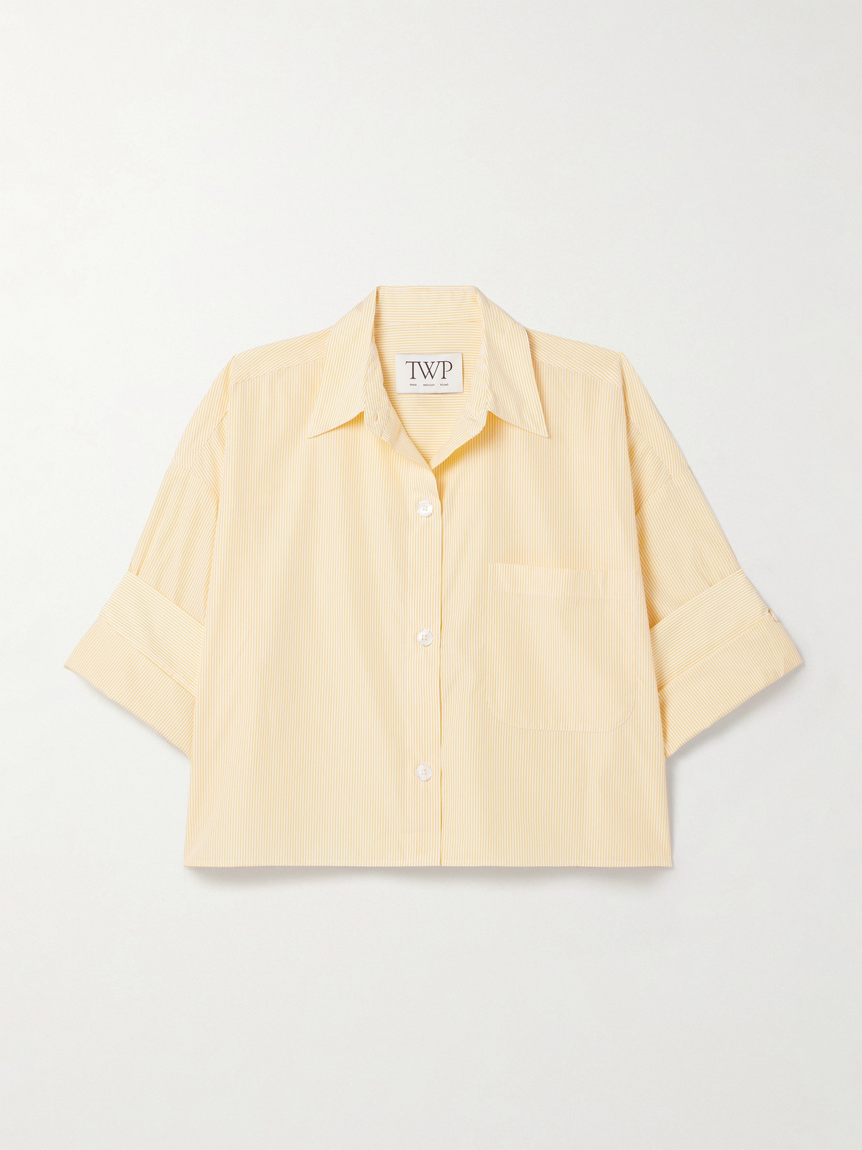 Twp Next Ex Striped Cotton-poplin Shirt