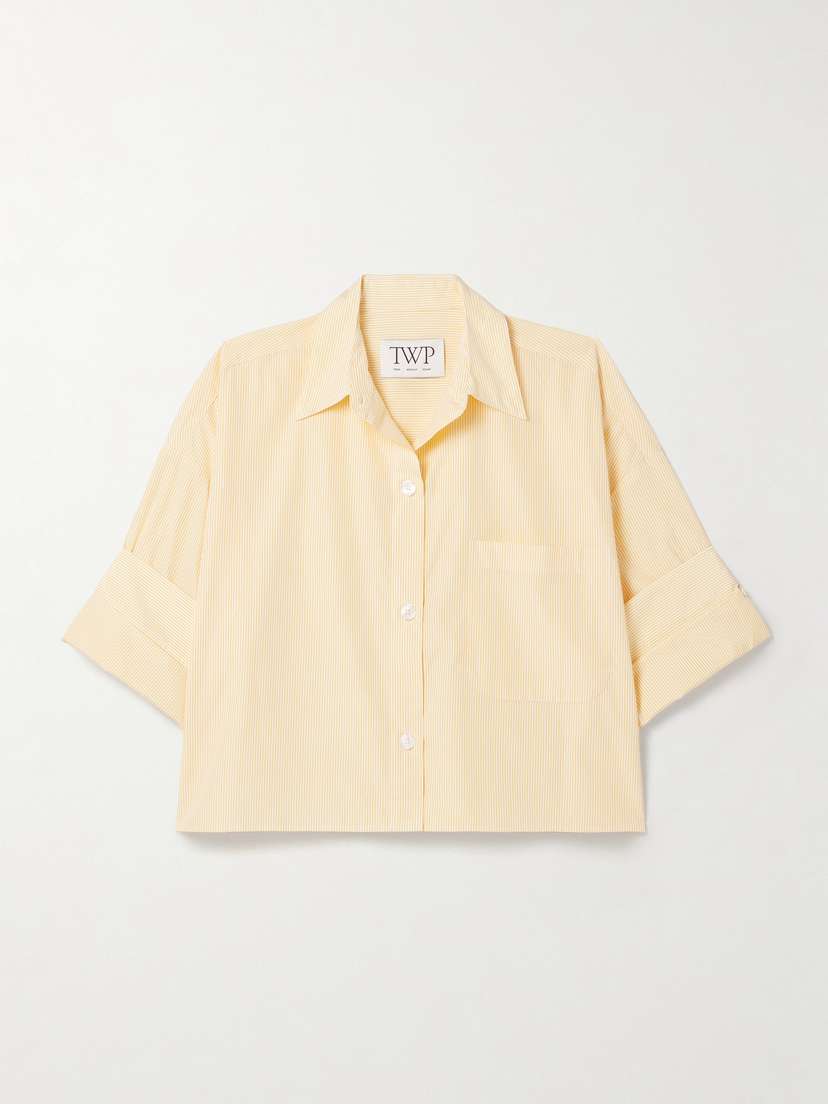 TWP Next Ex Striped Cotton-poplin Shirt