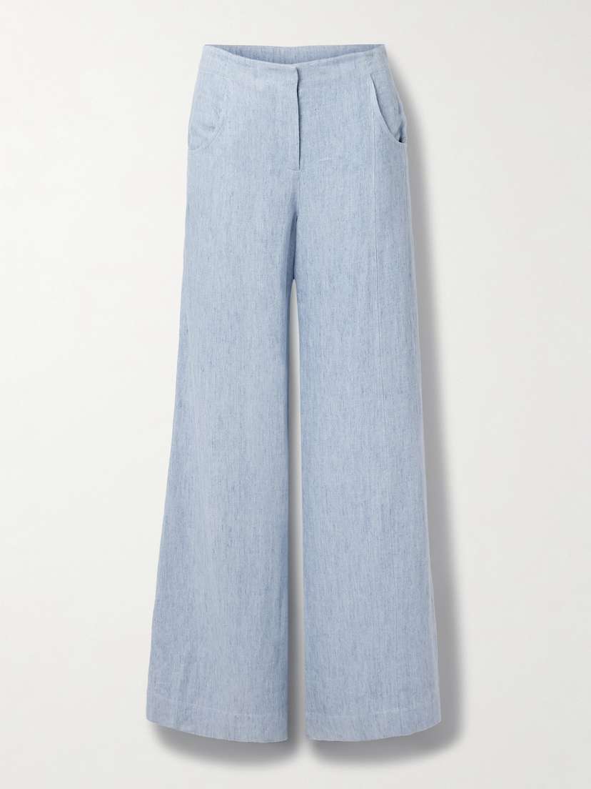 TWP Demie Hemp Denim Wide-leg Pants