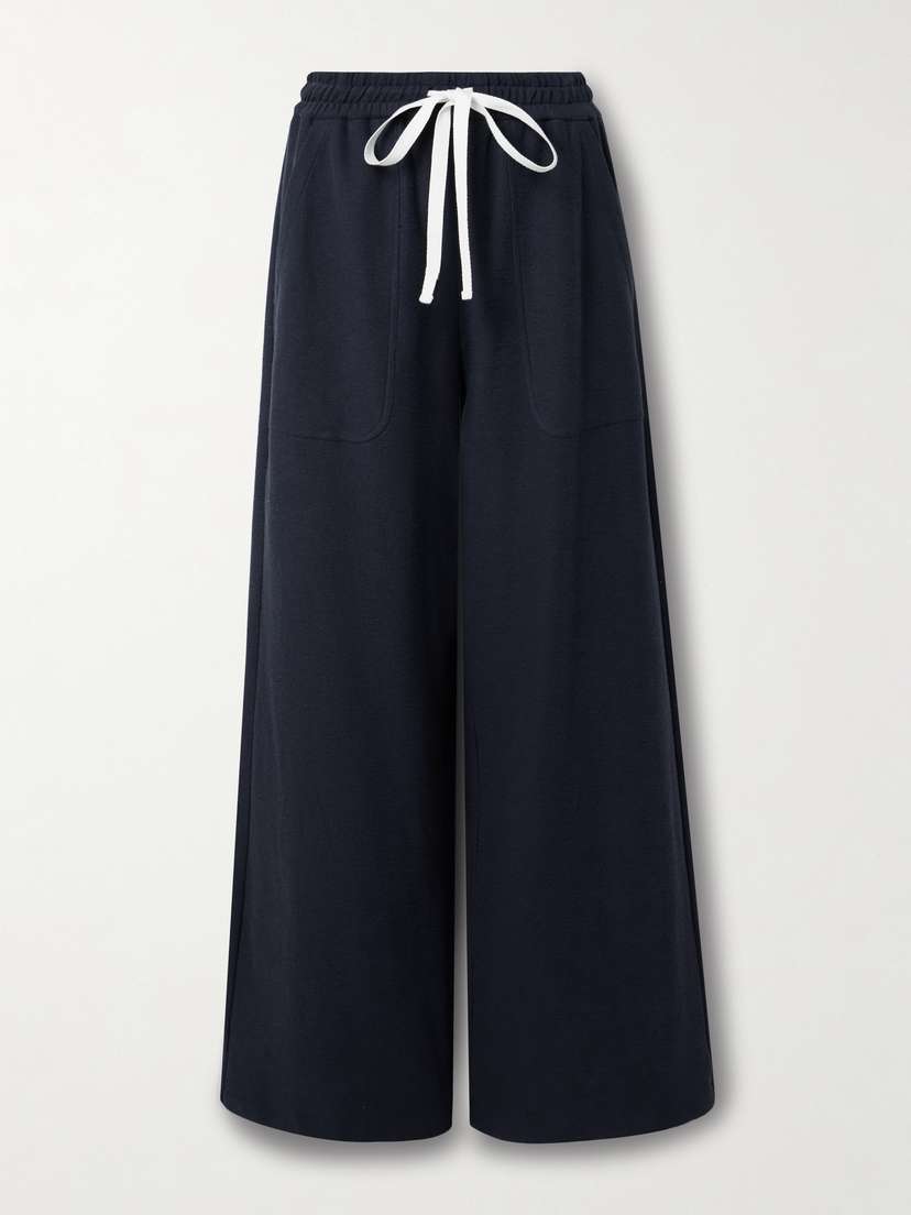 TWP Main St. Cotton-jersey Wide-leg Pants