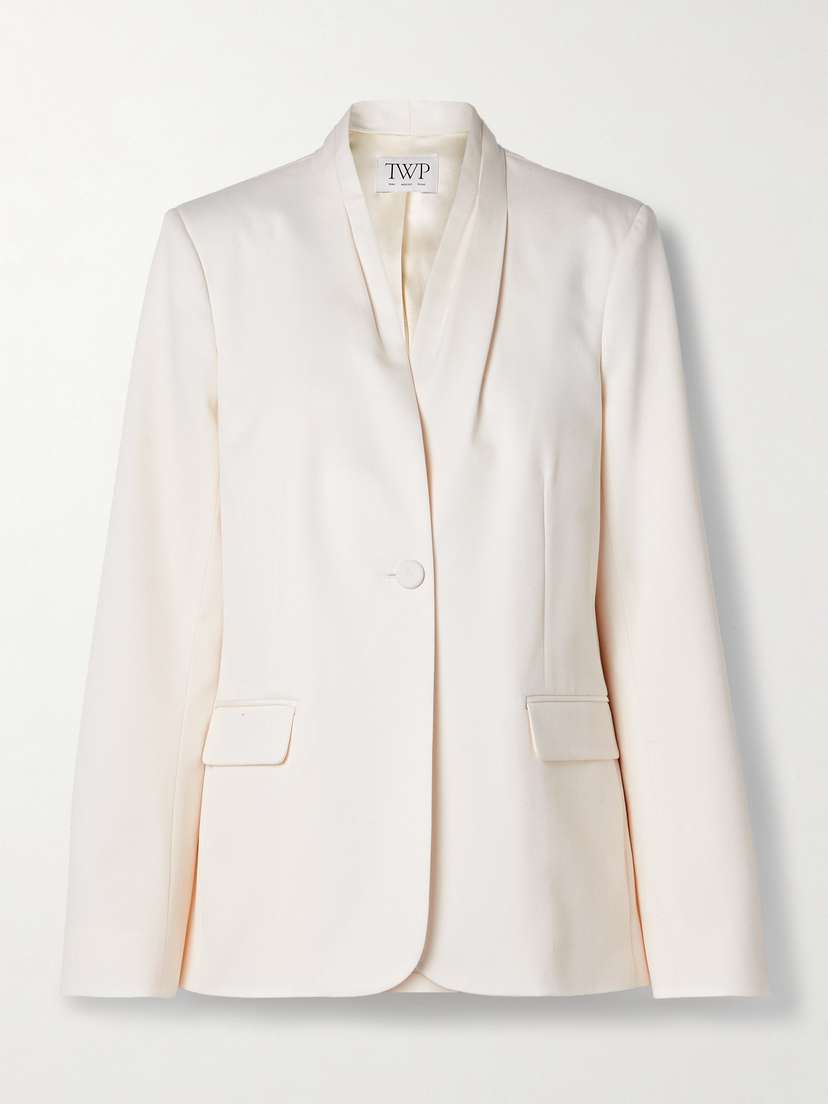 TWP Pleated Linen Blazer