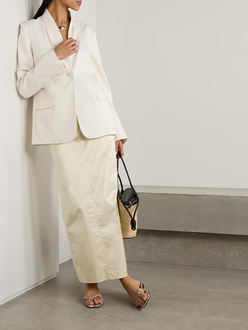 TWP Pleated linen blazer