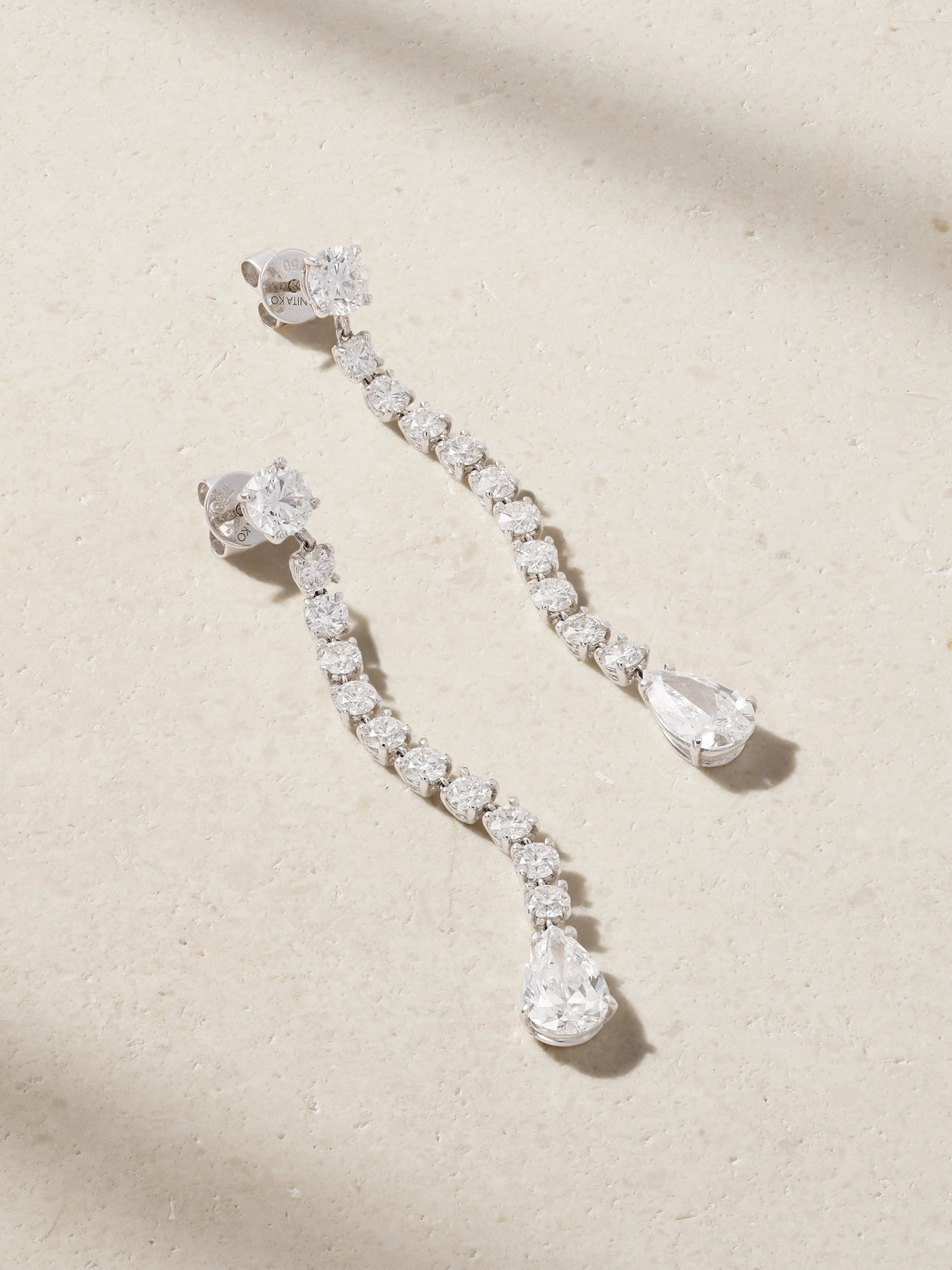 Anita Ko 18-karat White Gold Diamond Earrings
