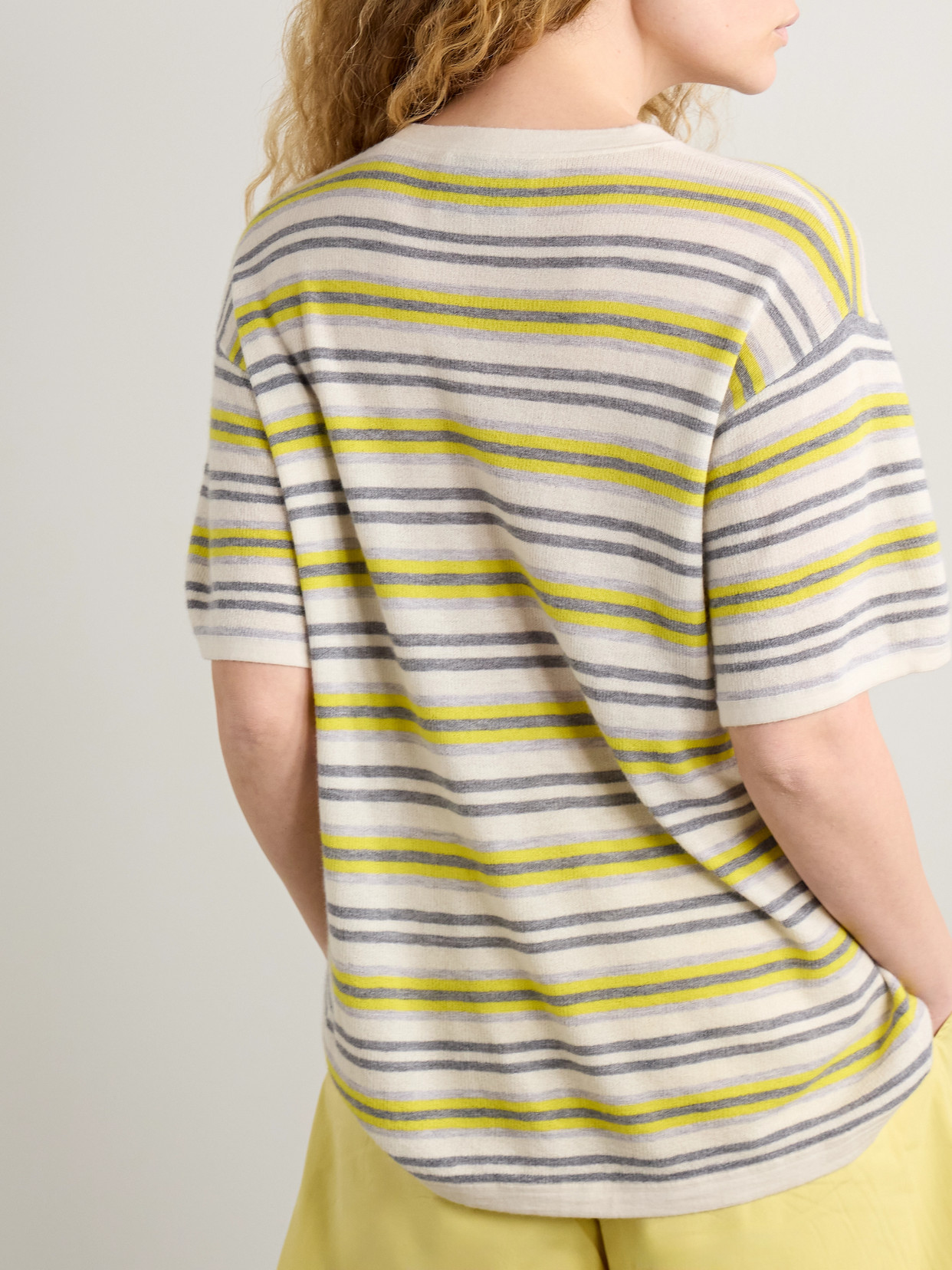 Beach Stripe Big Boy Striped Cashmere T-Shirt