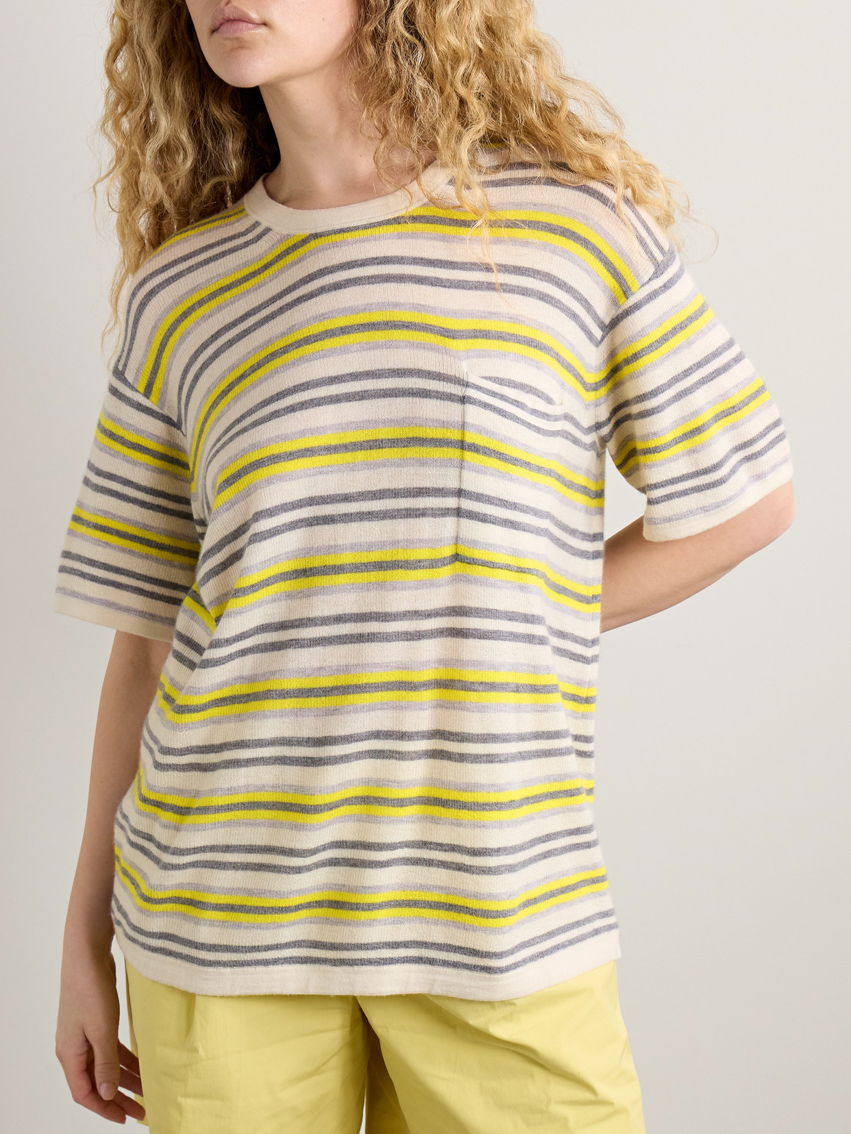 Beach Stripe Big Boy Striped Cashmere T-Shirt