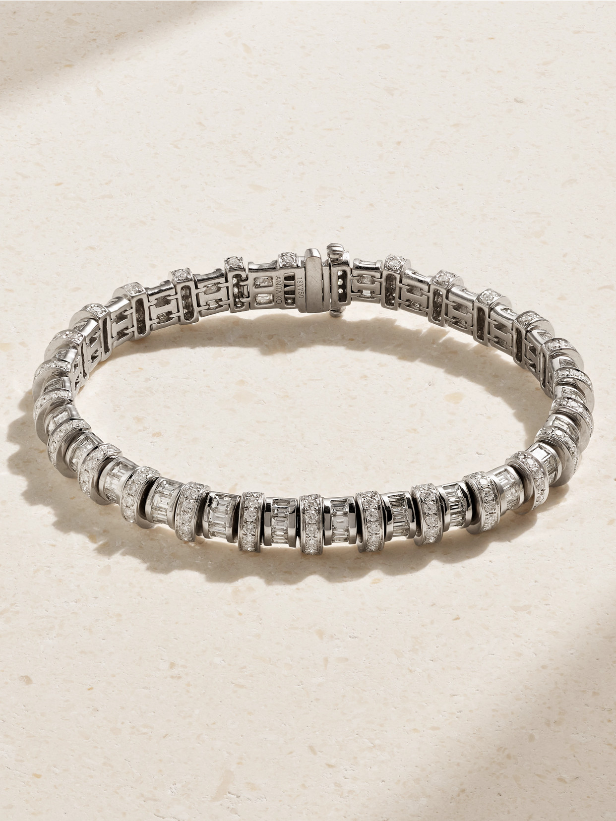 Anita Ko Jupiter 18-karat White Gold Diamond Bracelet In Metallic
