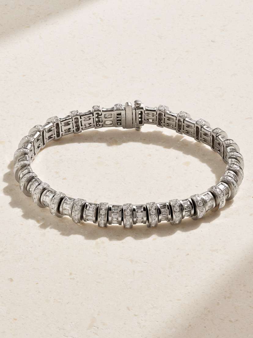 Anita Ko Jupiter 18-karat White Gold Diamond Bracelet