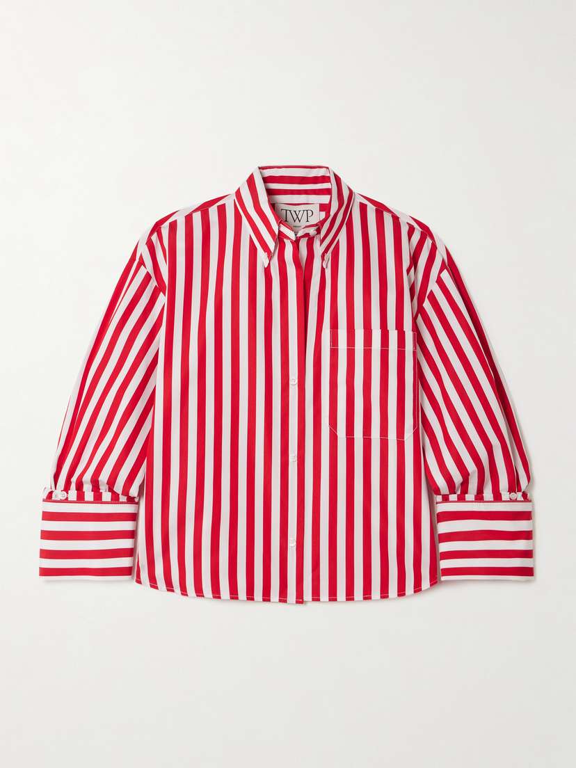 TWP J.d. Striped Cotton-poplin Shirt